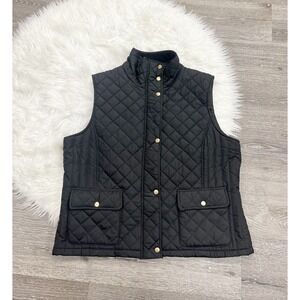 KC COLLECTIVE Black Quilted Vest Size 1X